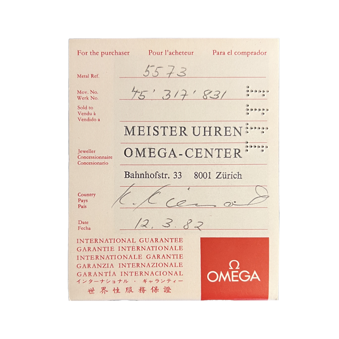 Omega - Equinoxe (Reverso) - 27mm x 30mm - Ref. 386.0813 - 1982
